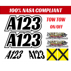 Autograss Door and Roof Fin ONLY Graphics Stickers set