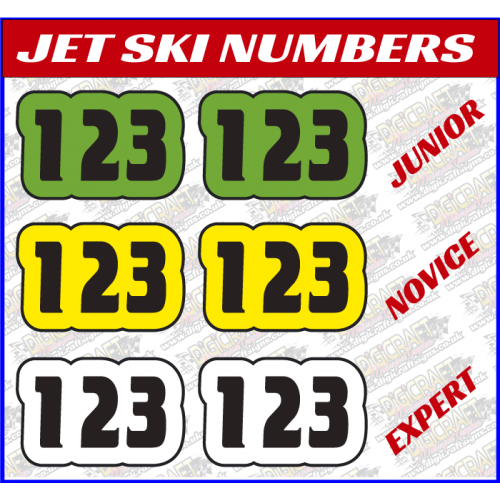 JET SKI NUMBERS