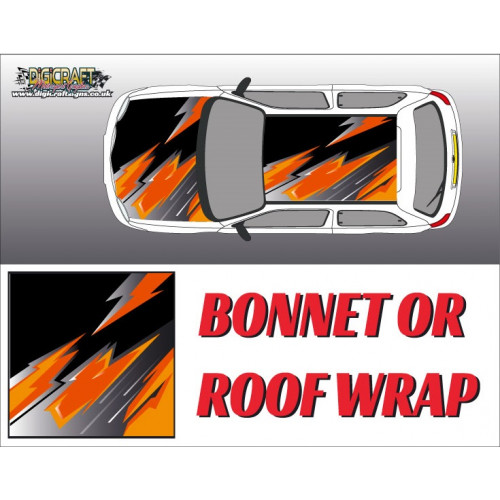 DIGITALLY PRINTED WRAP TYPE 09 (BONNET OR ROOF) DIGITALLY PRINTED WRAP TYPE 09 (BONNET OR ROOF)