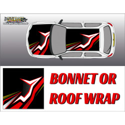 DIGITALLY PRINTED WRAP TYPE 01 (BONNET OR ROOF)