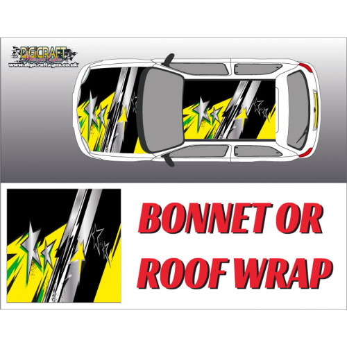 DIGITALLY PRINTED WRAP TYPE 10 (BONNET OR ROOF) DIGITALLY PRINTED WRAP TYPE 10 (BONNET OR ROOF)