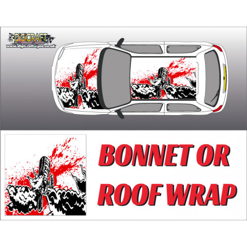 DIGITALLY PRINTED WRAP TYPE 12 (BONNET OR ROOF) DIGITALLY PRINTED WRAP TYPE 12 (BONNET OR ROOF)