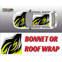 DIGITALLY PRINTED WRAP TYPE 13 (BONNET OR ROOF) DIGITALLY PRINTED WRAP TYPE 13 (BONNET OR ROOF)