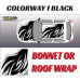 DIGITALLY PRINTED WRAP TYPE 13 (BONNET OR ROOF) DIGITALLY PRINTED WRAP TYPE 13 (BONNET OR ROOF)