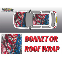 DIGITALLY PRINTED WRAP TYPE 26 (BONNET OR ROOF) DIGITALLY PRINTED WRAP TYPE 26 (BONNET OR ROOF)