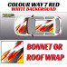 DIGITALLY PRINTED WRAP TYPE 09 (BONNET OR ROOF) DIGITALLY PRINTED WRAP TYPE 09 (BONNET OR ROOF)