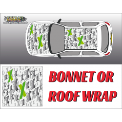 DIGITALLY PRINTED WRAP TYPE 33 (BONNET OR ROOF)