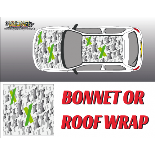 DIGITALLY PRINTED WRAP TYPE 33 (BONNET OR ROOF)