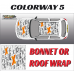 DIGITALLY PRINTED WRAP TYPE 33 (BONNET OR ROOF)