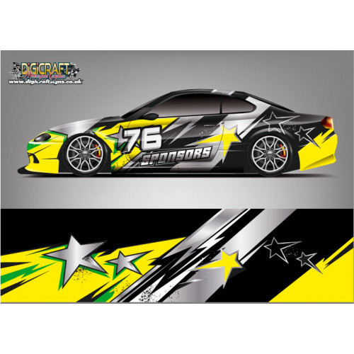 DIGITALLY PRINTED WRAP TYPE 10 (BOTH SIDES)