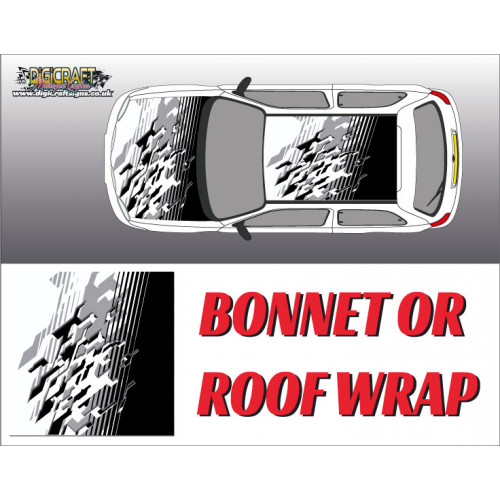 DIGITALLY PRINTED WRAP TYPE 16 (BONNET OR ROOF) DIGITALLY PRINTED WRAP TYPE 16 (BONNET OR ROOF)