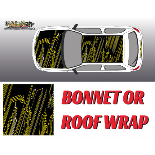 DIGITALLY PRINTED WRAP TYPE 32 (BONNET OR ROOF) DIGITALLY PRINTED WRAP TYPE 32 (BONNET OR ROOF)