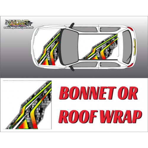 DIGITALLY PRINTED WRAP TYPE 04 (BONNET OR ROOF) DIGITALLY PRINTED WRAP TYPE 04 (BONNET OR ROOF)