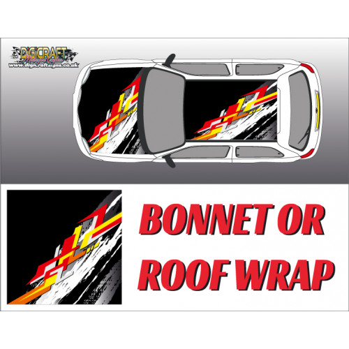 DIGITALLY PRINTED WRAP TYPE 05 (BONNET OR ROOF) DIGITALLY PRINTED WRAP TYPE 05 (BONNET OR ROOF)