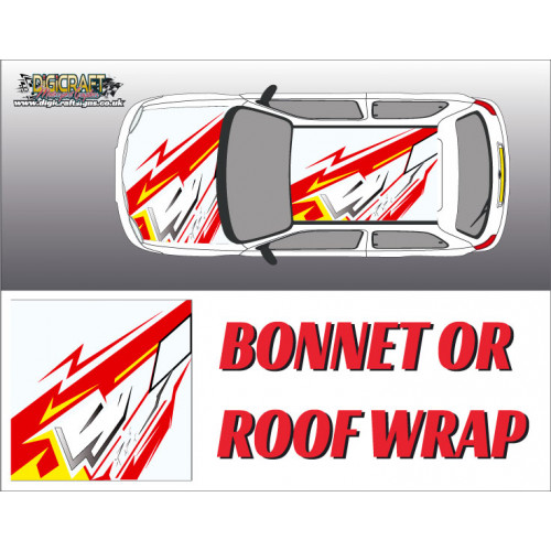 DIGITALLY PRINTED WRAP TYPE 07 (BONNET OR ROOF) DIGITALLY PRINTED WRAP TYPE 07 (BONNET OR ROOF)