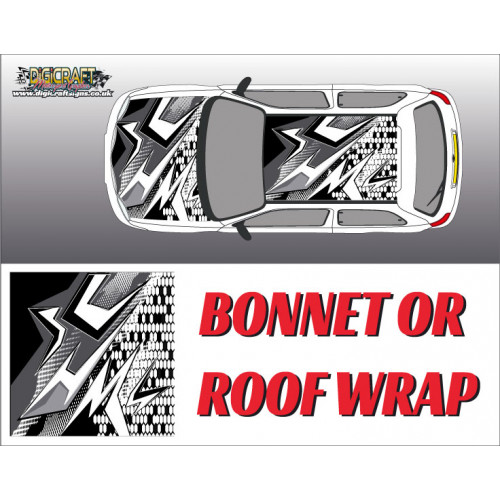 DIGITALLY PRINTED WRAP TYPE 08 (BONNET OR ROOF) DIGITALLY PRINTED WRAP TYPE 08 (BONNET OR ROOF)