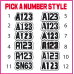 Autograss Door Numbers ONLY (various sizes available)