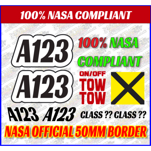 Autograss DOOR AND ROOF ONLY Race Number Set (Door, Roof, Class, Tow/On Off) Autograss DOOR AND ROOF ONLY Race Number Set (Door, Roof, Class, Tow/On Off)