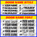 Track Day Race Rally Door Numbers Track Day Race Rally Door Numbers