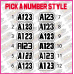 Autograss FULL NUMBER SET (Door, Roof, Class, Visor Name, Tow/On Off) Autograss FULL NUMBER SET (Door, Roof, Class, Visor Name, Tow/On Off)