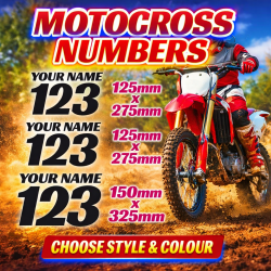 Motocross Number Set Motocross Number Set