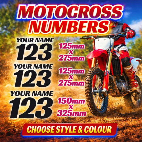 Motocross Number Set Motocross Number Set