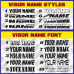 Autograss FULL NUMBER SET (Door, Roof, Class, Visor Name, Tow/On Off) Autograss FULL NUMBER SET (Door, Roof, Class, Visor Name, Tow/On Off)
