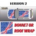 DIGITALLY PRINTED WRAP TYPE 28 (BONNET OR ROOF)