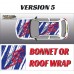 DIGITALLY PRINTED WRAP TYPE 29 (BONNET OR ROOF)