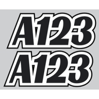 Autograss Door Numbers ONLY (various sizes available)