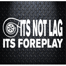 Its Not Lag Its Foreplay 100mm x 200mm Vinyl Decal Sticker