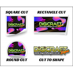 Vinyl Sticker Printing – Custom Sizes, Waterproof & Durable